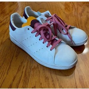 Women’s Stan Smith White Rose Tone Tri-Color Sneakers Size 7.5